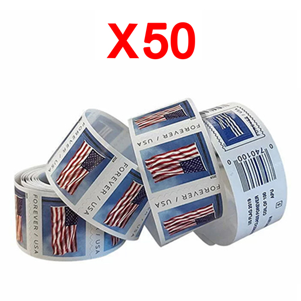 2019 U.S. Flag , 50 Rolls (5000 Pcs)