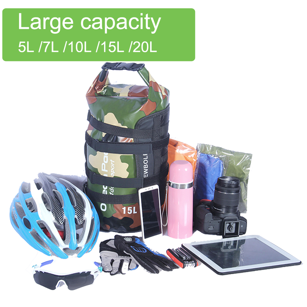Bike Bicycle Bag 2 IN 1 Waterproof Large Capacity 3L/7L/10L/15L/20L MTB Road Handlebar Front Bag Pouch Pannier Bike Accessories