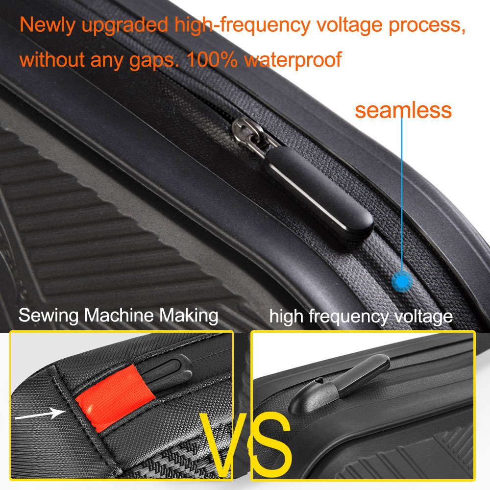 New Waterproof Bike Bag MTB Road Cycling Accessories Top Tube Front Frame Bicycle Bag Pouch For Bike Mobile Phone Bag