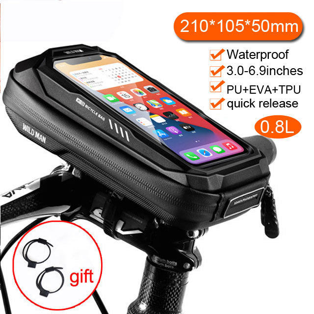 NEW  Bike Bag Big Capacity Waterproof Front Tube Cycling Bag MTB Handlebar Bag Front Trunk Pannier Pack Bike Accessories