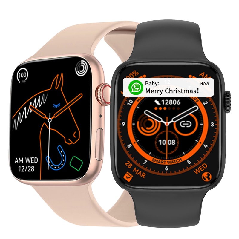 Men Women Smart Watch Bluetooth Calls Smartwatch Heart Rate Monitor Sport Fitness Bracelet Custom Watch Face Wireless Charging