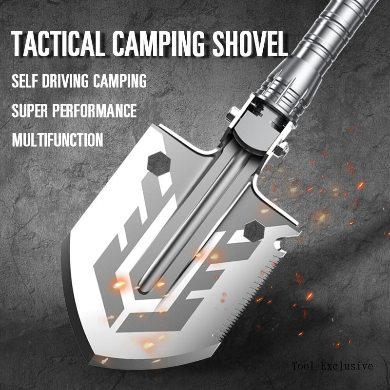 Multifunctional Outdoor Shovel Fishing Folding  Shovel